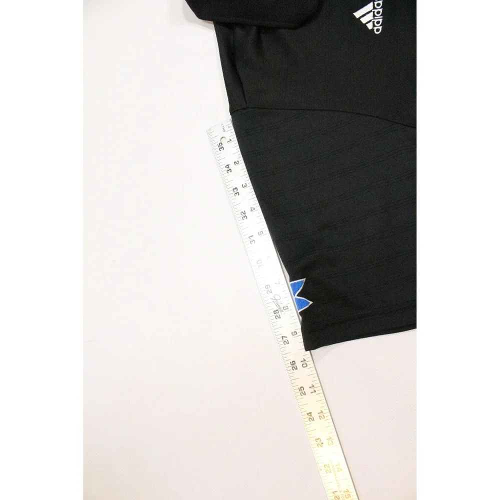 Adidas Mens Coast Guard Sailing Polo Shirt Black Performance Short Sleeve M